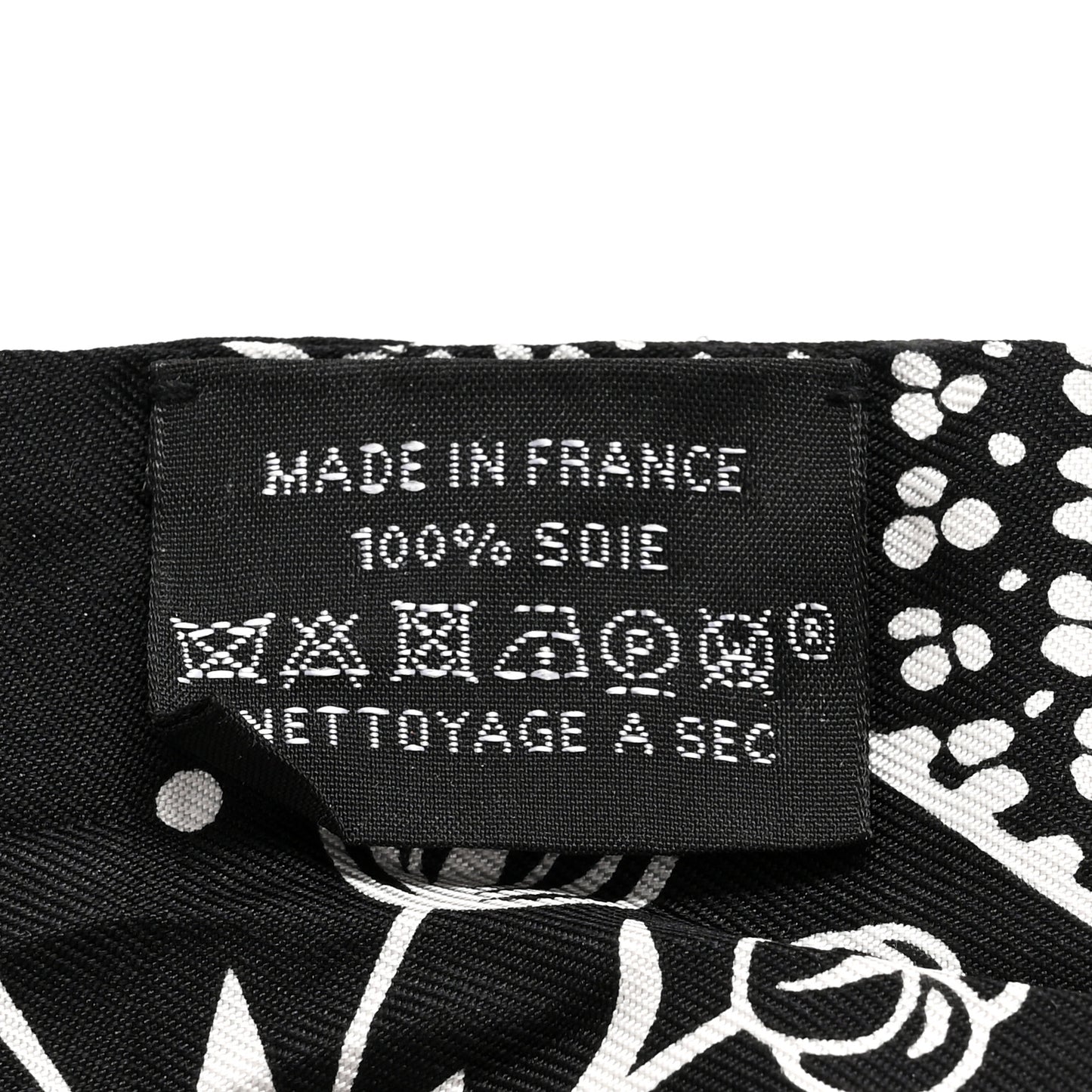 Silk Les Leopards Twilly Black White