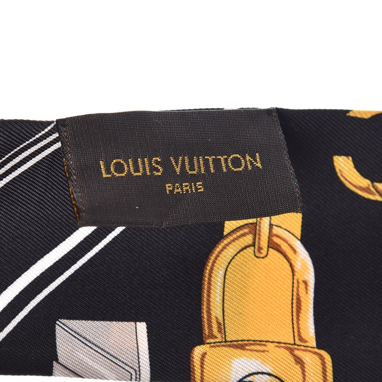 Louis Vuitton Silk Full of Locks Bandeau Black 3 of 5