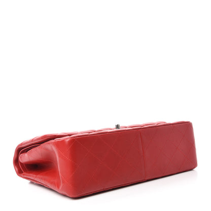Chanel Lambskin Quilted Jumbo Double Flap Red 4 of 13