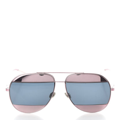 Christian Dior Metal Split 1 Aviator Sunglasses Rose Gold 2 of 6