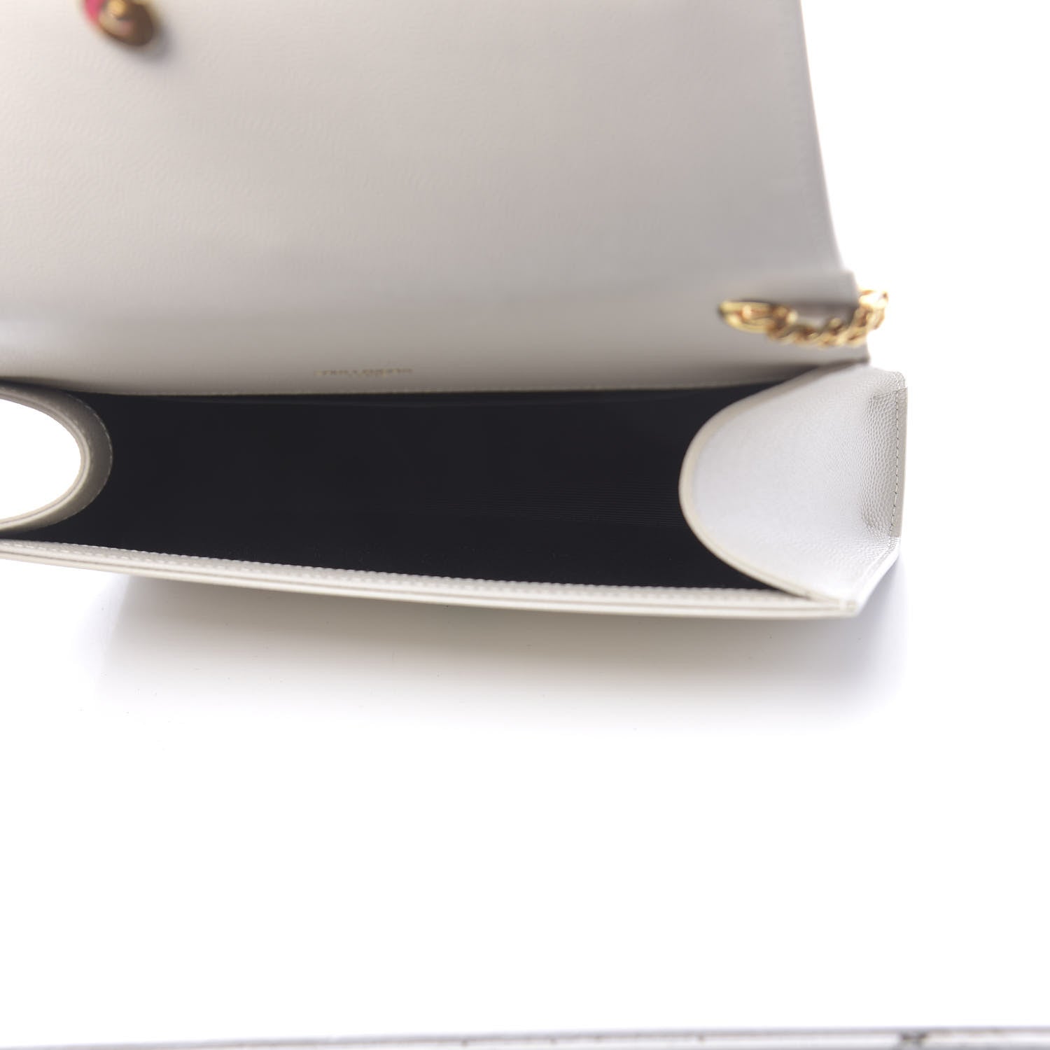Saint Laurent Grain De Poudre Medium Classic Monogram Kate Satchel Crema Soft 5 of 9
