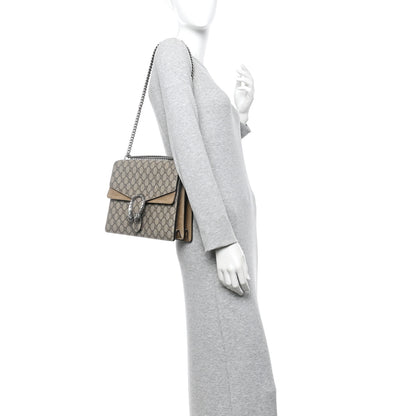 Gucci GG Supreme Monogram Medium Dionysus Shoulder Bag Taupe 2 of 14