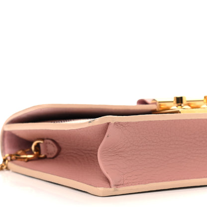 Louis Vuitton Damier Azur Croisette Chain Wallet Rose Ballerine 8 of 9