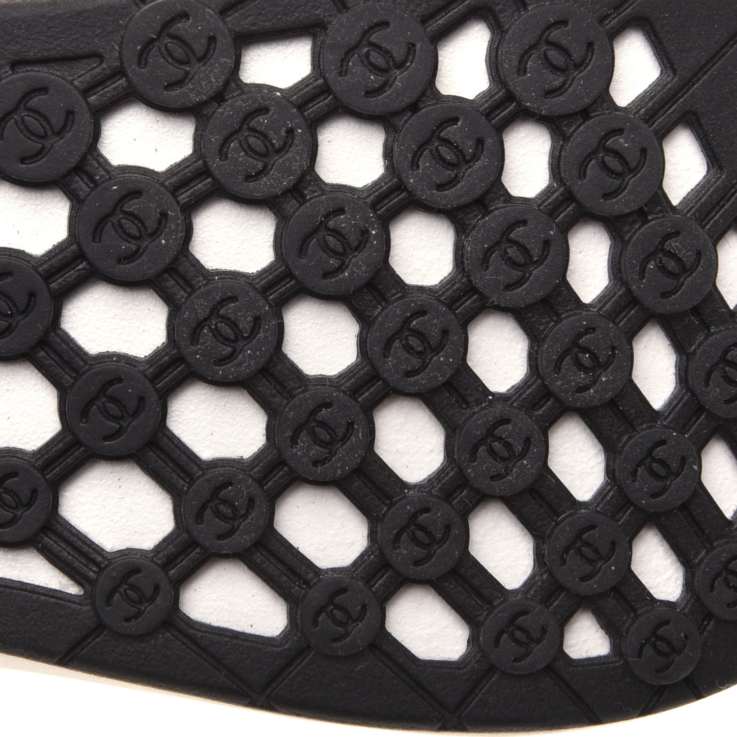 Chanel Calfskin Mesh Lycra Suede Womens Logo Sneakers 38 White 7 of 10
