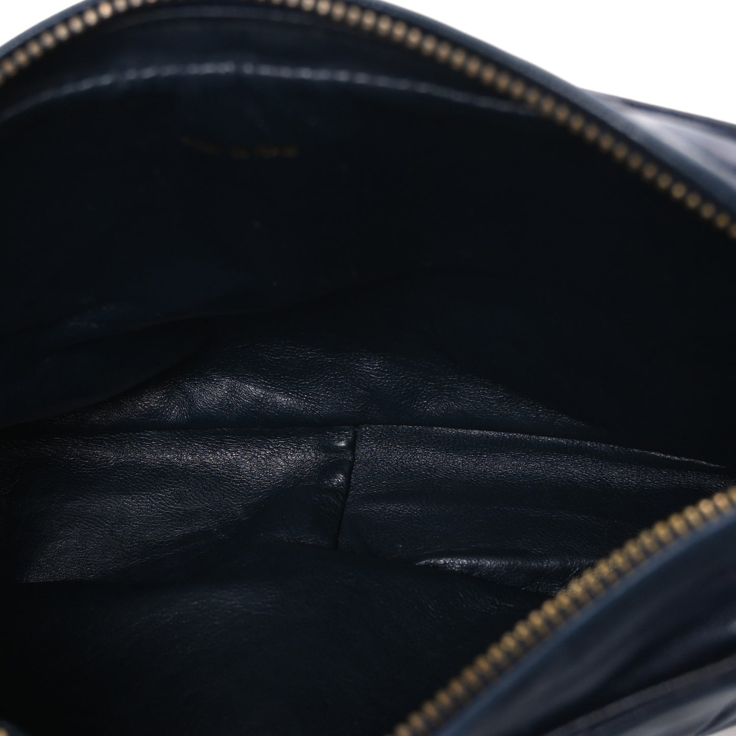 Lambskin Quilted CC Tassel Camera Case Navy