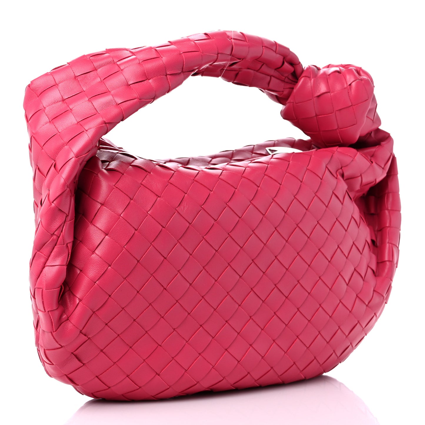 Nappa Intrecciato Teen Jodie Hobo Cranberry