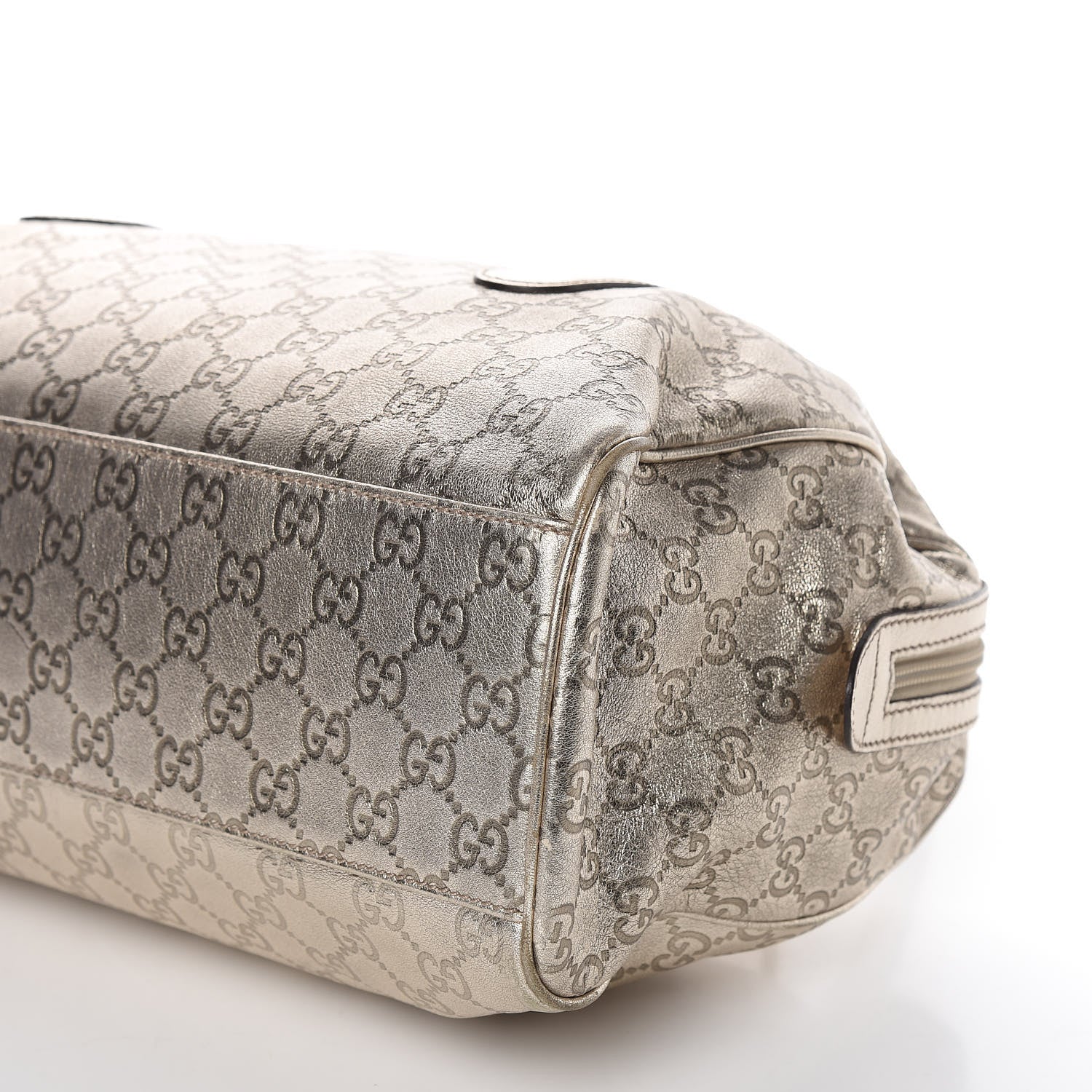 Gucci Metallic Guccissima Boston Gold 7 of 10