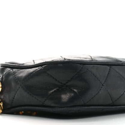 Chanel Lambskin Quilted Tassel Camera Case Black 10 of 11