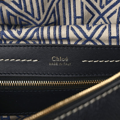 Chloe Calfskin Medium Daria Full Blue 7 of 12