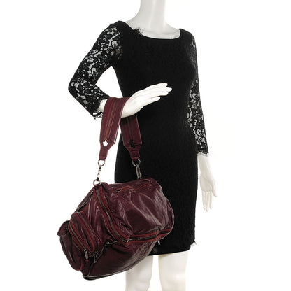 Alexander Wang Washed Lambskin Jane Shoulder Bag Burgundy 3 of 9