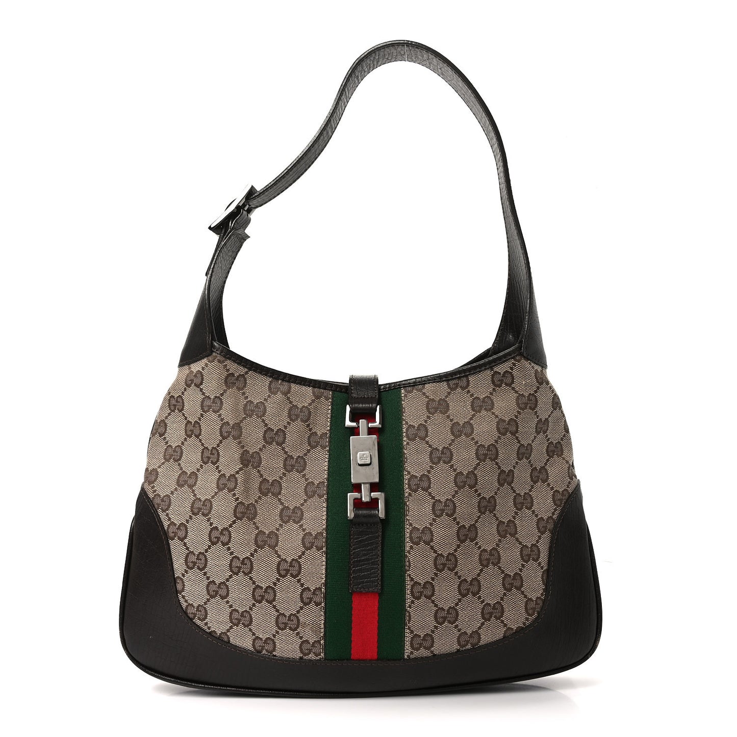 Monogram Web Jackie O Hobo Dark Brown