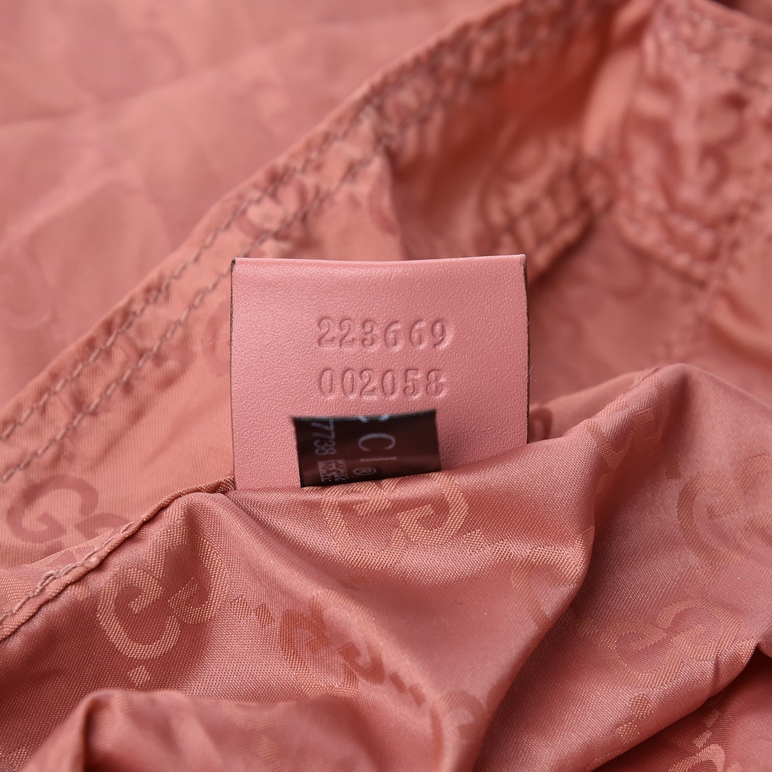 Gucci Nylon Monogram Teddy Bear Folding Tote Pink 8 of 19