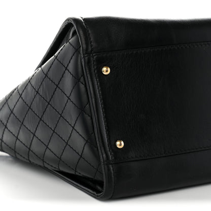 Chanel Calfskin Tweed Medium Deauville Tote Black Multicolor 10 of 13
