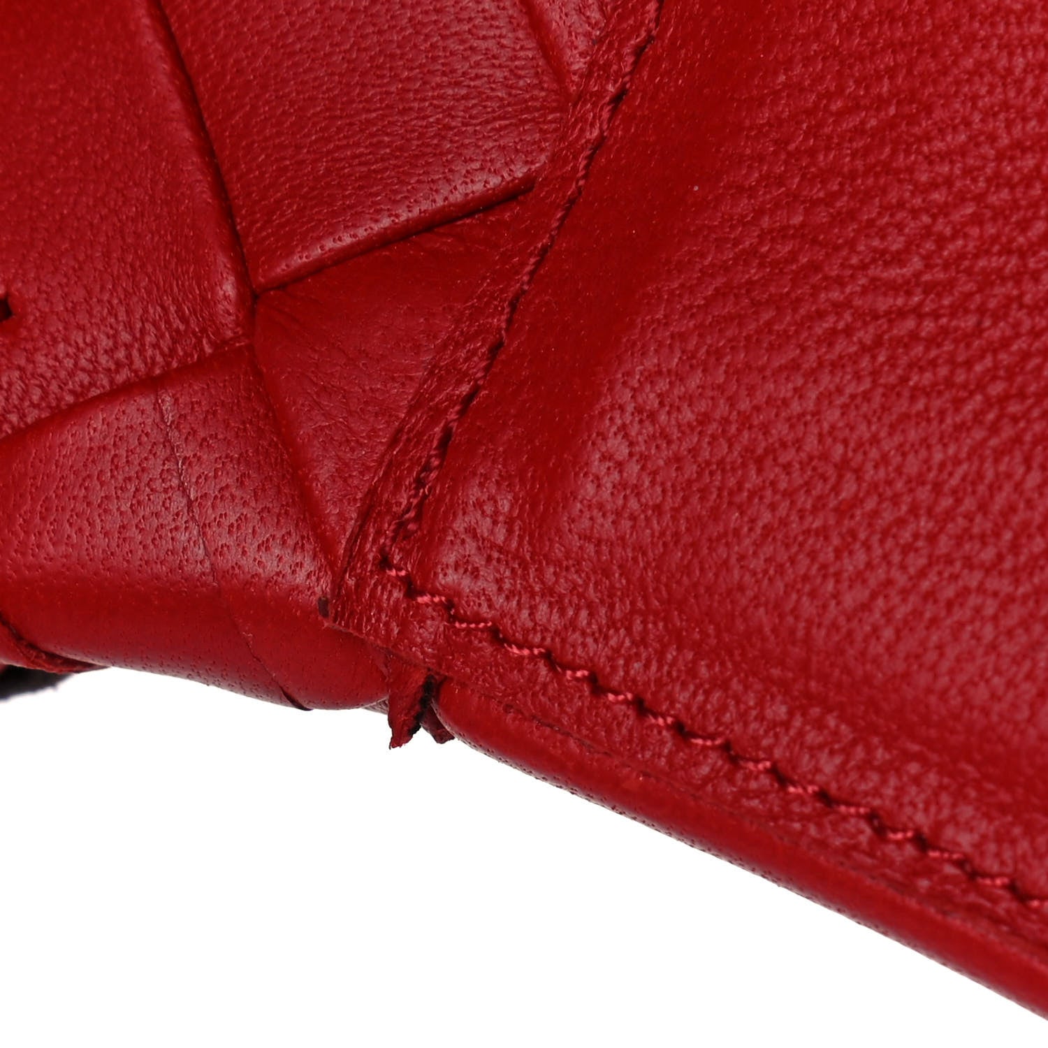 Bottega Veneta Nappa Maxi Intrecciato Lido Flat Sandals 38.5 Bright Red 8 of 10