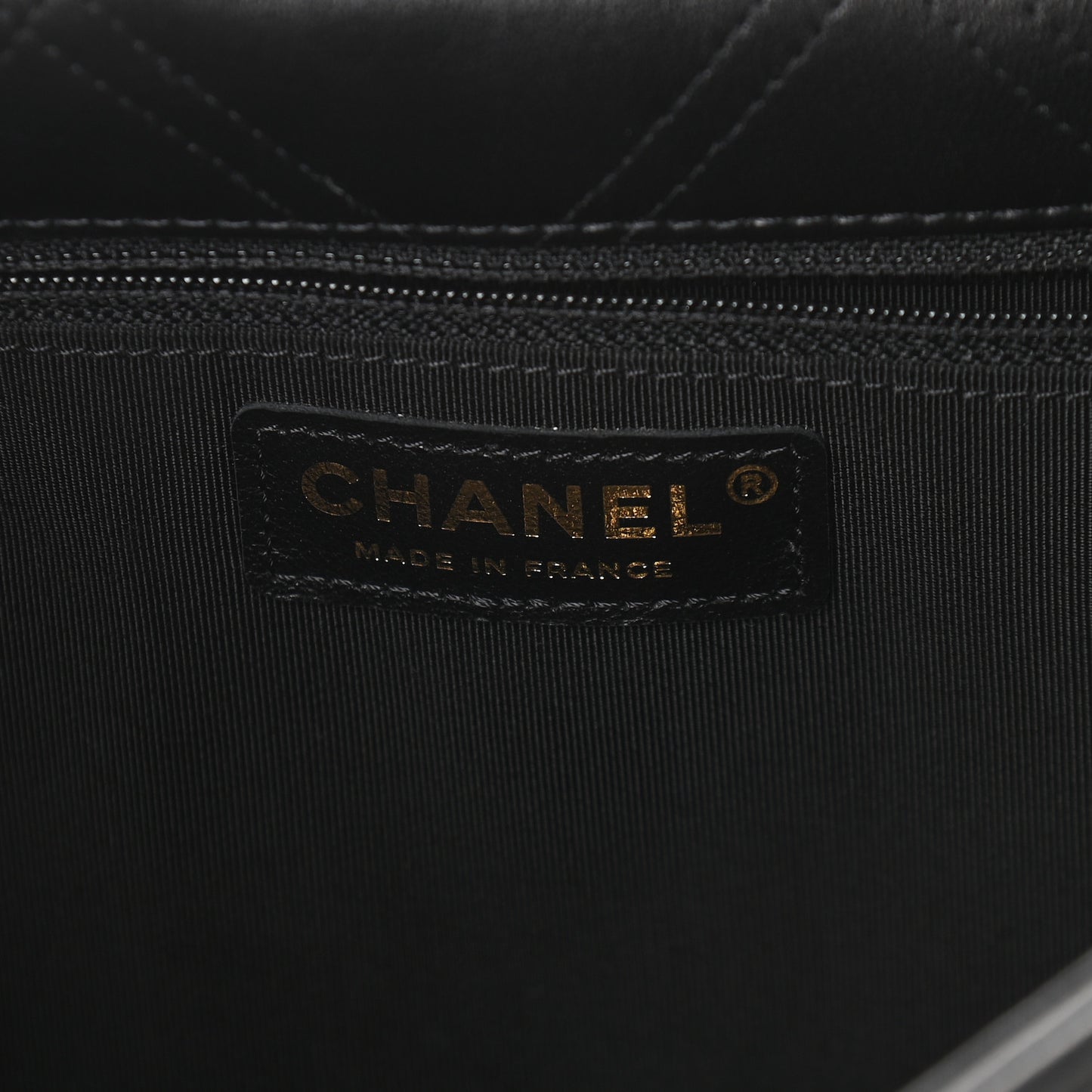 Lambskin Quilted Pearl Studded Flap Black