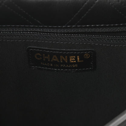 Chanel Lambskin Quilted Pearl Studded Flap Black 6 of 10
