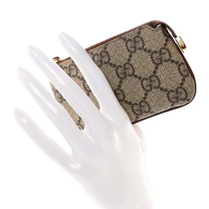 Gucci GG Supreme Monogram Key Case Brown 2 of 12