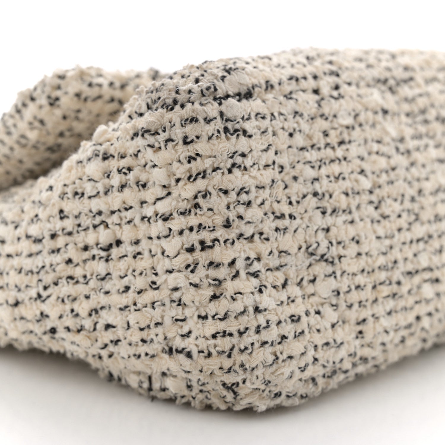 Chanel Tweed Quilted Medium Chanel 19 Flap Ecru Black 9 of 13