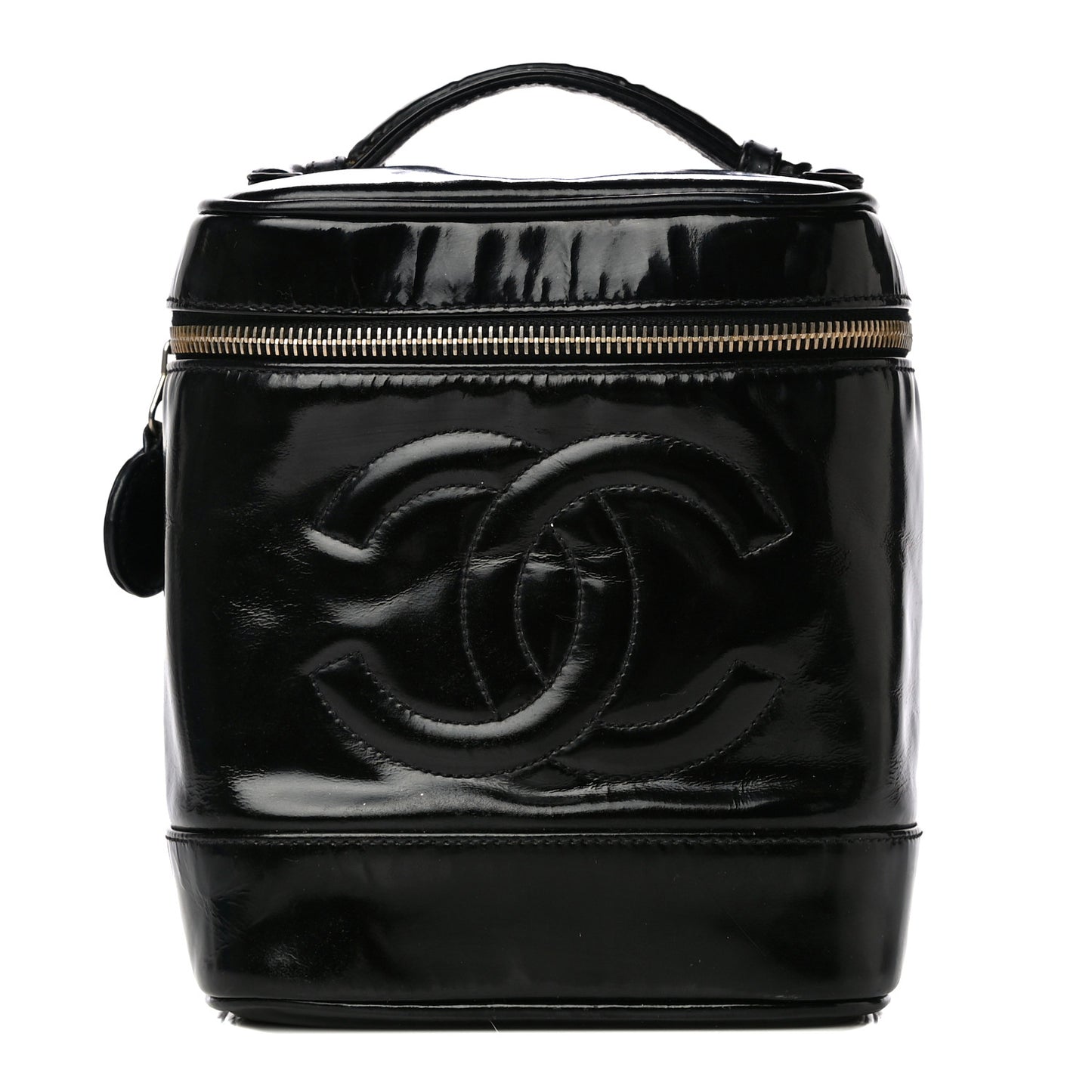 Patent Vanity Cosmetic Case Black