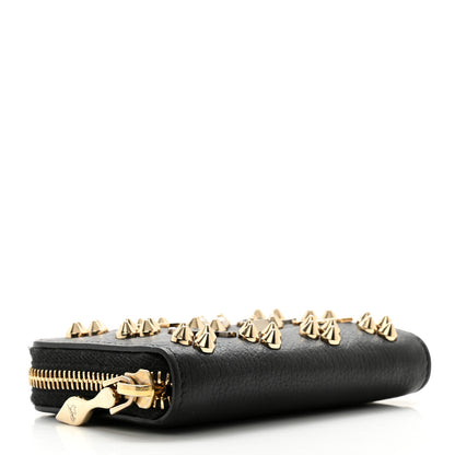 Christian Louboutin Calfskin Loubinthesky Panettone Coin Purse Black 4 of 11