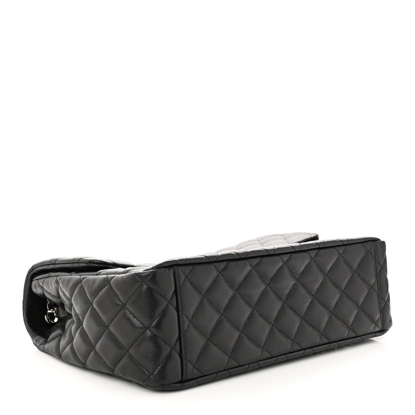 Caviar Quilted Small XXL Travel Flap Bag Black