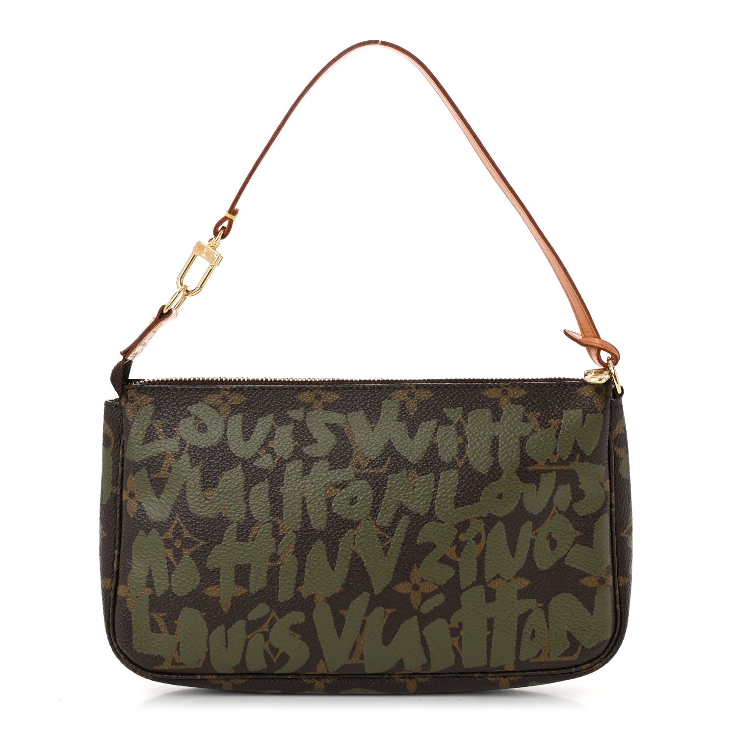 Louis Vuitton Monogram Graffiti Pochette Accessories Kaki 1 of 10