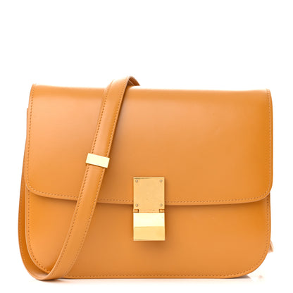 Celine Smooth Calfskin Medium Classic Box Flap Bag Daffodil 1 of 18