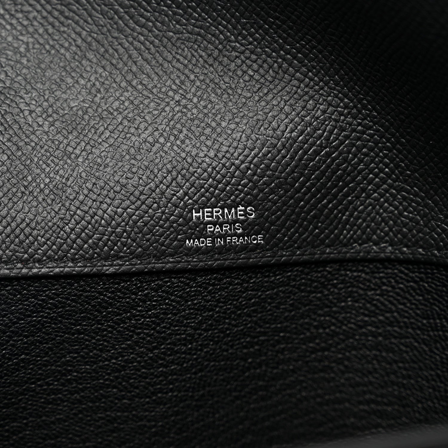 Hermes Epsom Kelly Depeches 25 Pouch Black 6 of 8