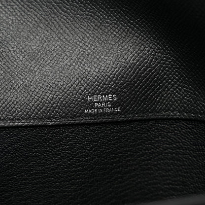 Hermes Epsom Kelly Depeches 25 Pouch Black 6 of 8