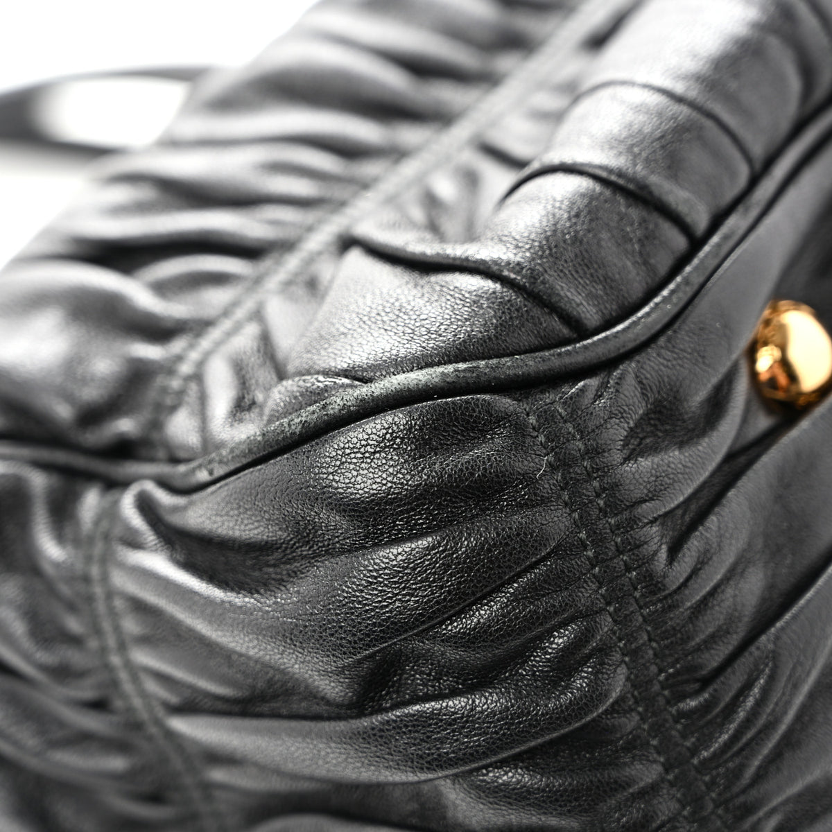 Nappa Gaufre Tote Black