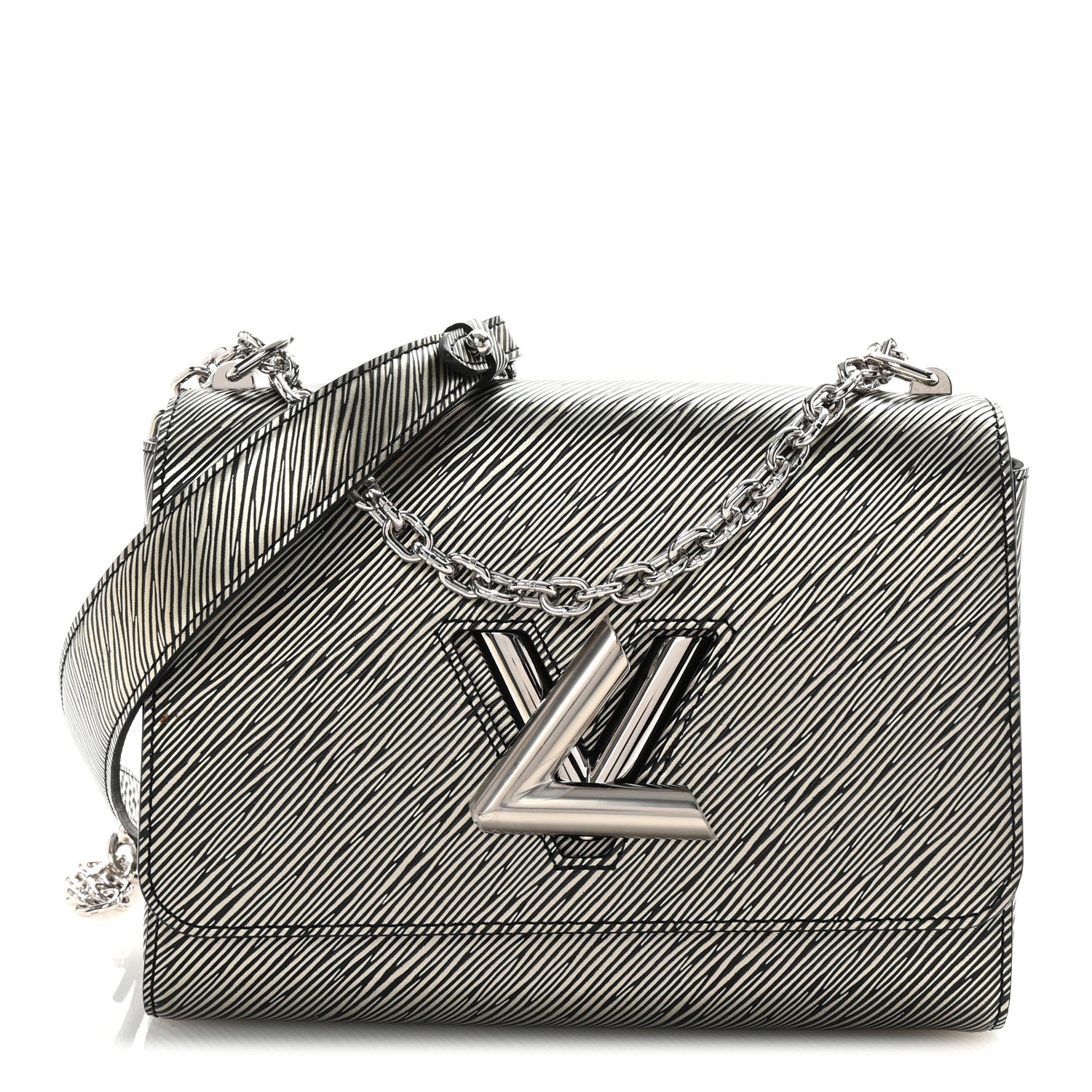 Louis Vuitton Epi Twist Shoulder Bag MM Platine 1 of 9