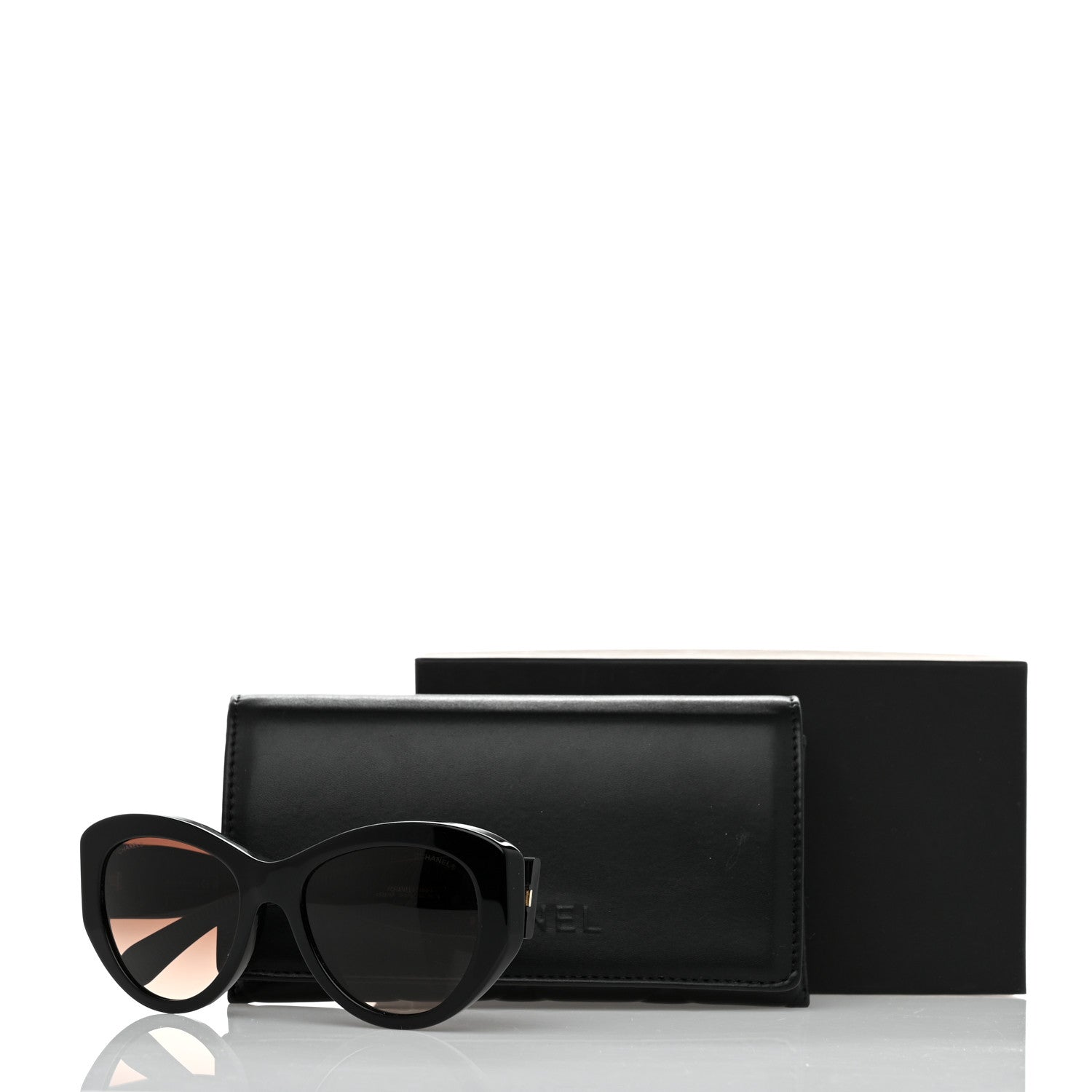 Chanel Acetate Butterfly Large CC Sunglasses 5492-A Black 8 of 8