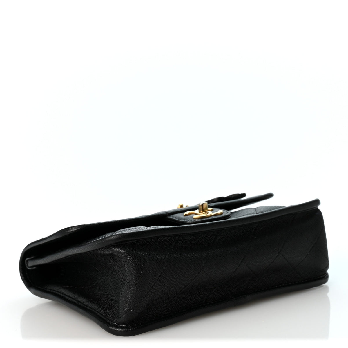 Chanel Caviar Quilted School Memory Small Top Handle Flap Black 4 of 9