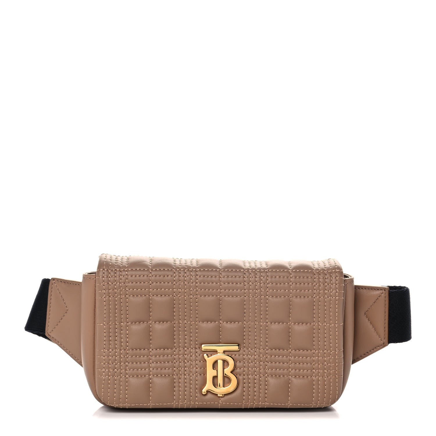 Burberry Lambskin Quilted Lola Belt Bag Camel 1 of 12