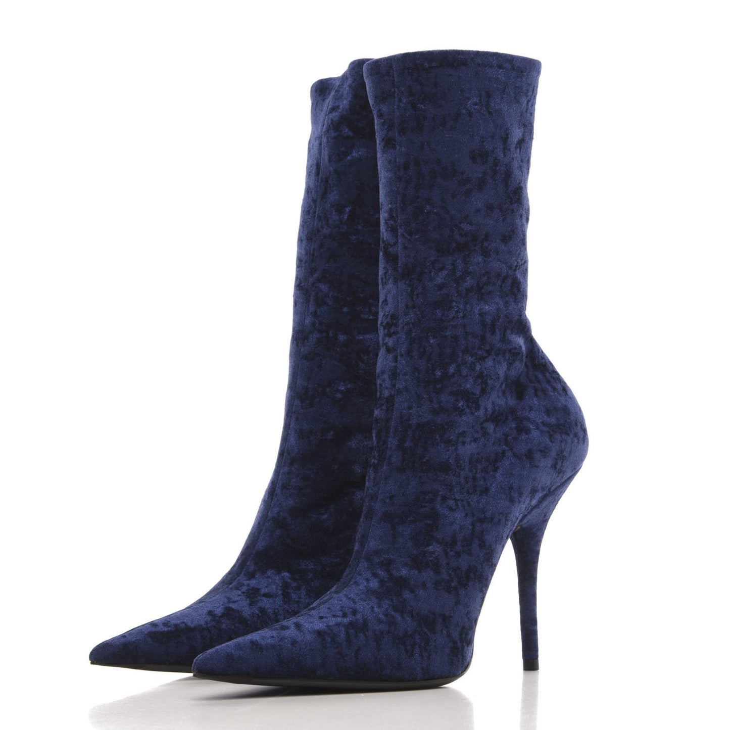 Velvet Extreme Pointed Toe Knife Booties 39 Navy