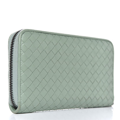 Bottega Veneta Nappa Intrecciato Zip Around Wallet New Sage 3 of 10