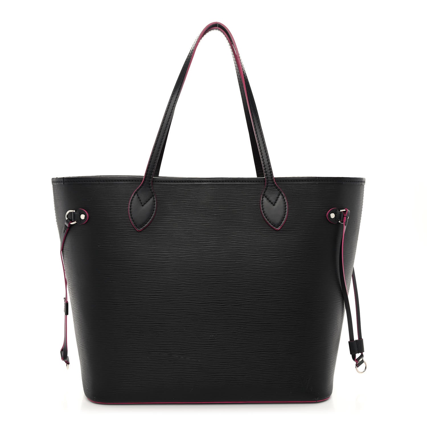 Louis Vuitton Epi Neverfull MM Black Hot Pink 3 of 12