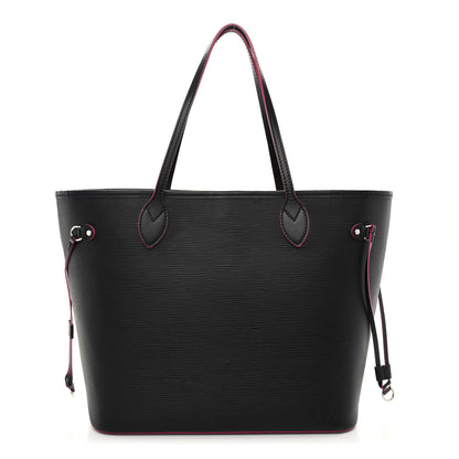 Louis Vuitton Epi Neverfull MM Black Hot Pink 3 of 12