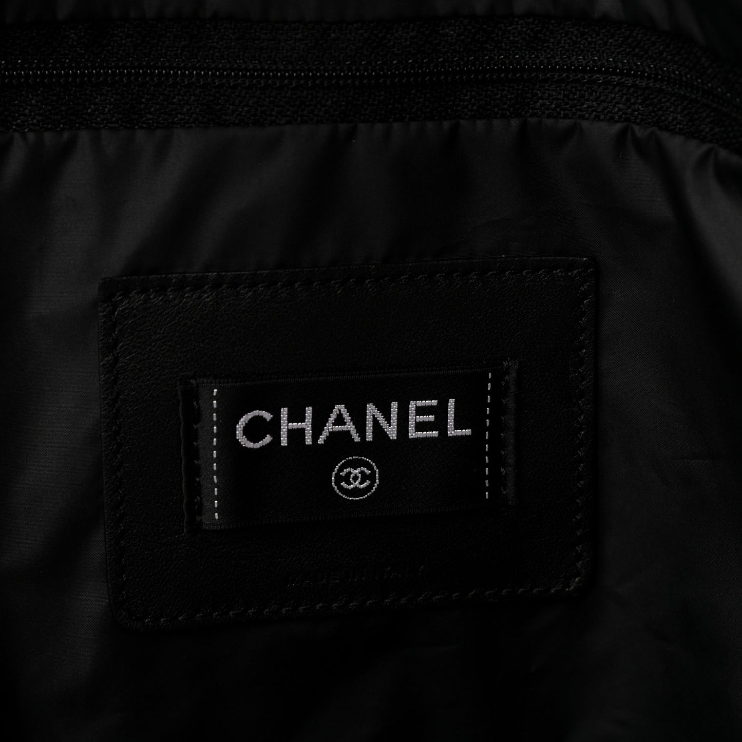 Nylon Embossed Large Doudoune Bowling Bag Black