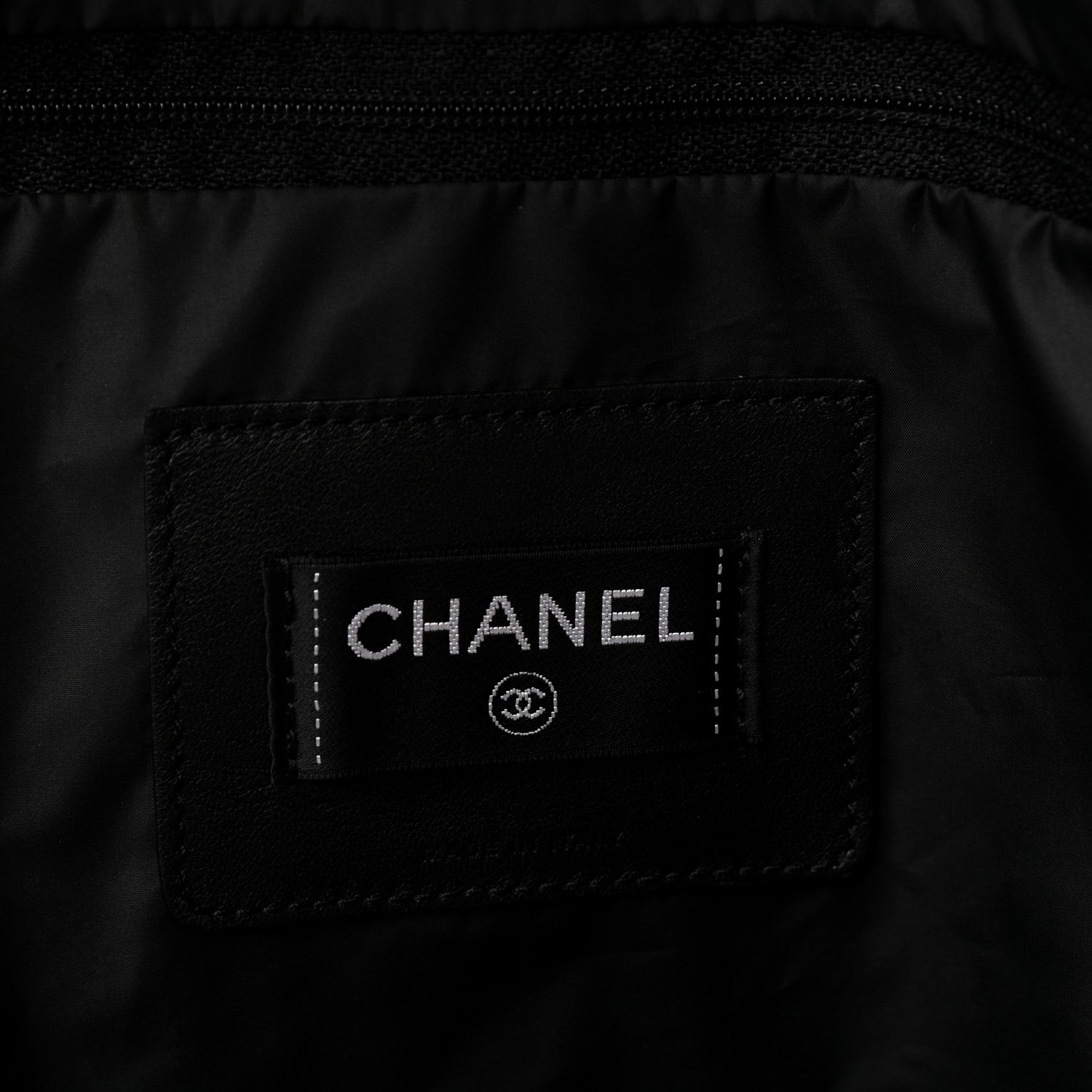 Chanel Nylon Embossed Large Doudoune Bowling Bag Black 5 of 8