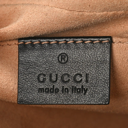 Gucci Calfskin Matelasse Small GG Marmont Chain Shoulder Bag Black 6 of 11