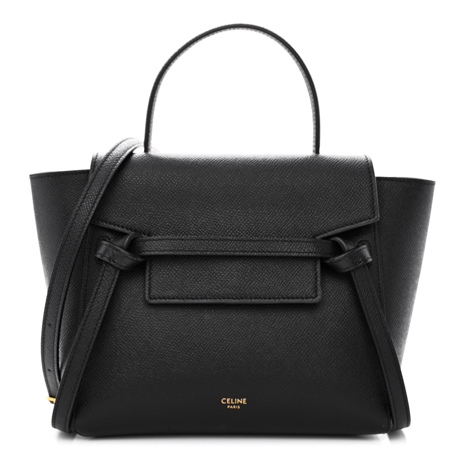 Celine Grained Calfskin Nano Belt Bag Black 1 of 11