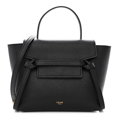 Celine Grained Calfskin Nano Belt Bag Black 1 of 11