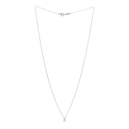 Tiffany Platinum Diamond .18ct Solitaire Pendant Necklace 3 of 6