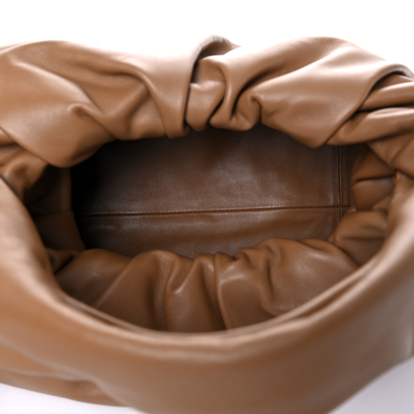 Smooth Butter Calfskin Small The Shoulder Pouch Teak