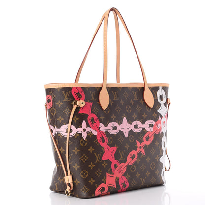 Louis Vuitton Monogram Bay Neverfull MM Rose Ballerine Poppy 3 of 7