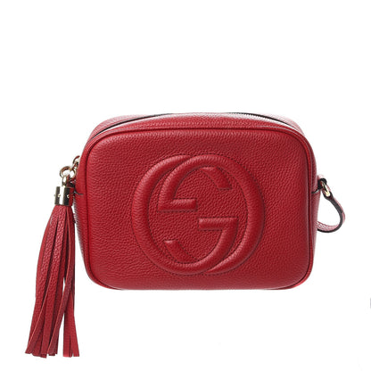 Gucci Pebbled Calfskin Small Soho Disco Bag Tabasco Red 1 of 8