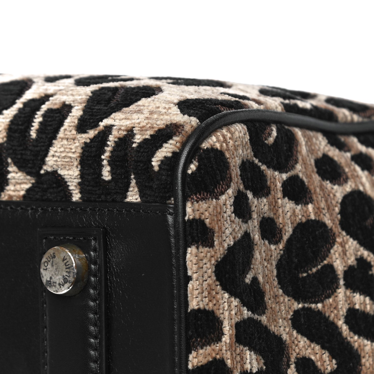 Jacquard Velvet Leopard Print Stephen Sprouse Speedy