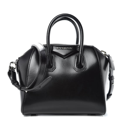 Givenchy Shiny Lord Calfskin Mini Antigona Black 1 of 9