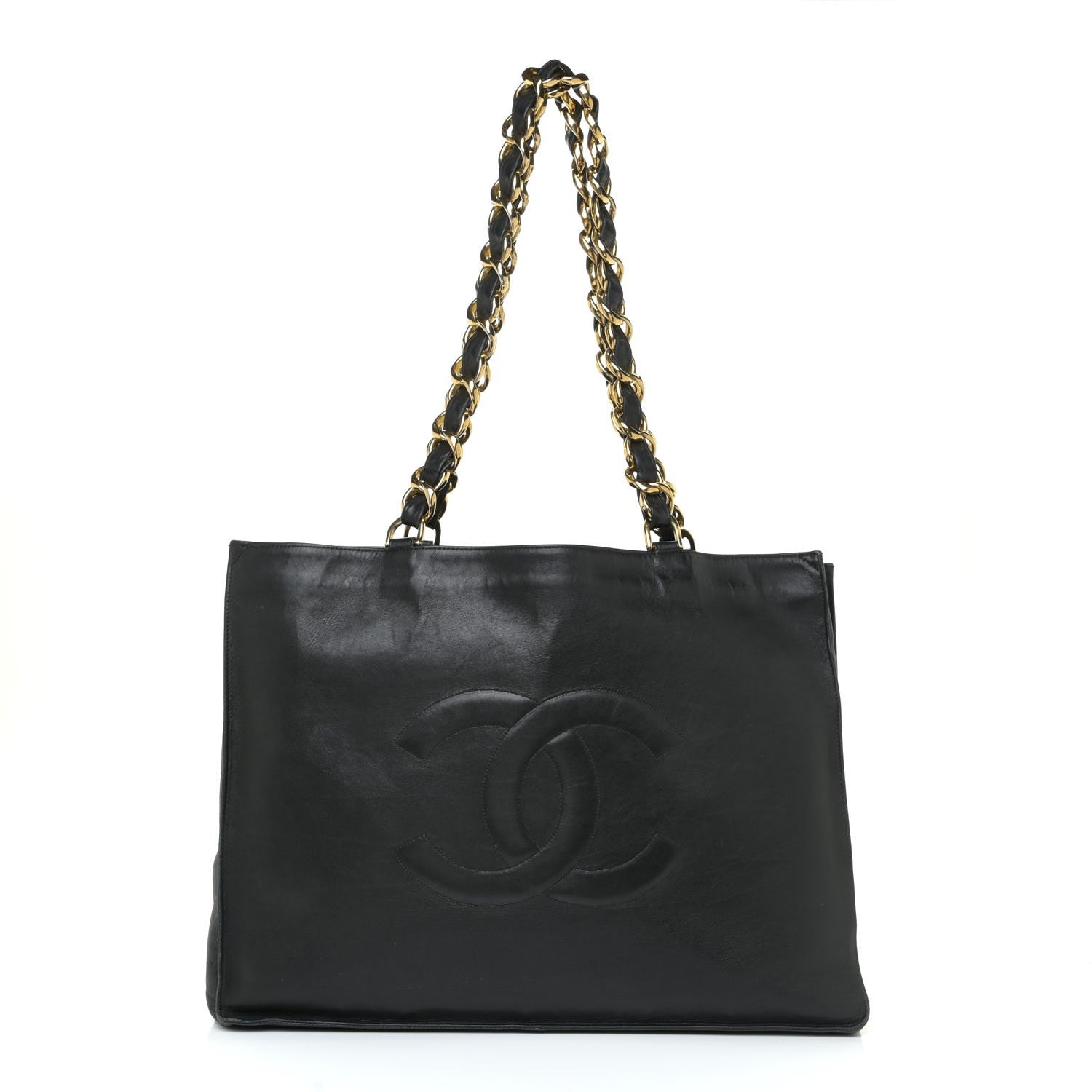 Chanel Lambskin CC Tote Black 1 of 18